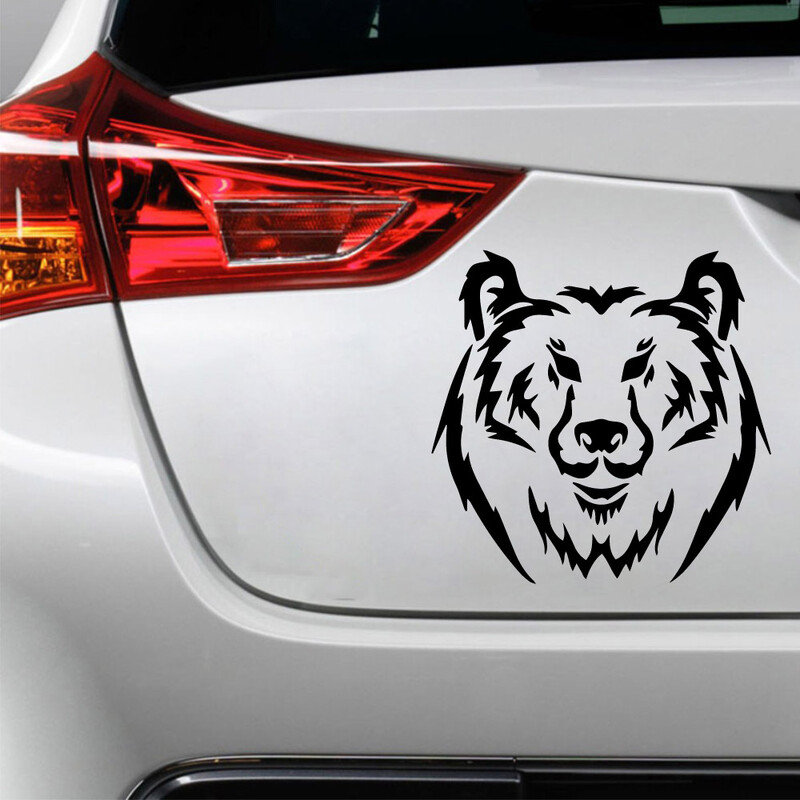 Kreatívne nálepky Fiercely Bear Voiture, vodotesné vinylové nálepky na auto s vtipnou bláznivou mačkou, príslušenstvo pre Mazda Cruze Peugeot