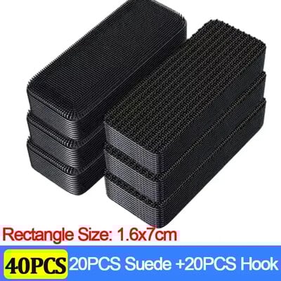 Kilimų tvirtinimo lipdukai 100/2vnt Dvigubi aukštai lipnūs automobilių tvirtinimo pleistrai Neslystantis kilimėlis Namuose Grindų kilimėliai Pėdų kilimėliai Neslystančios sukibimo juostos Nauja