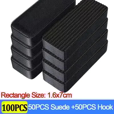 Kilimų tvirtinimo lipdukai 100/2vnt Dvigubi aukštai lipnūs automobilių tvirtinimo pleistrai Neslystantis kilimėlis Namuose Grindų kilimėliai Pėdų kilimėliai Neslystančios sukibimo juostos Nauja