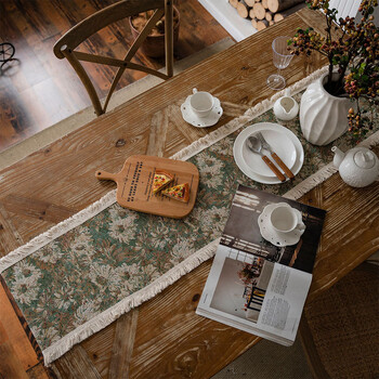 Sunflower Table Runner, Jacquard Craftsmanship Διακόσμηση τραπεζιού τσαγιού, Γάμος πάρτι, Διακόσμηση διακοπών Καλύτερη επιλογή