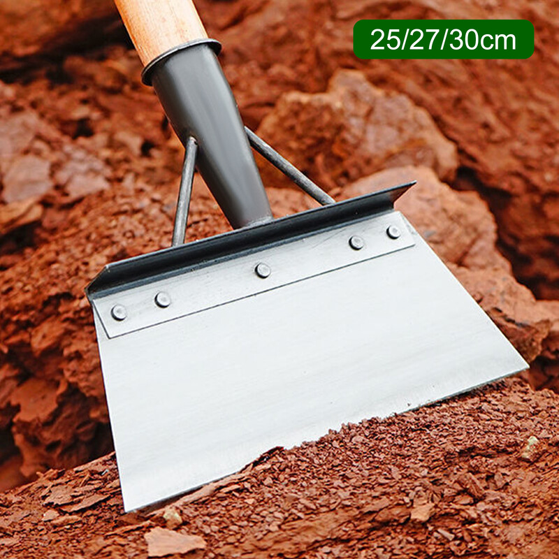 Lopată din oțel cu mangan, 3 dimensiuni, lopată metalică pentru curățare plată, plantare, plivire, grădină multifuncțională în aer liber