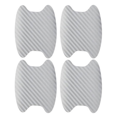 4 τμχ/Σετ Αυτοκόλλητο με υφή από ανθρακονήματα Λαβή πόρτας αυτοκινήτου Κύπελλο με γρατσουνιές Προστατευτικά αυτοκόλλητα εξωτερικά αδιάβροχα αυτοκόλλητα μπολ αυτοκινήτου