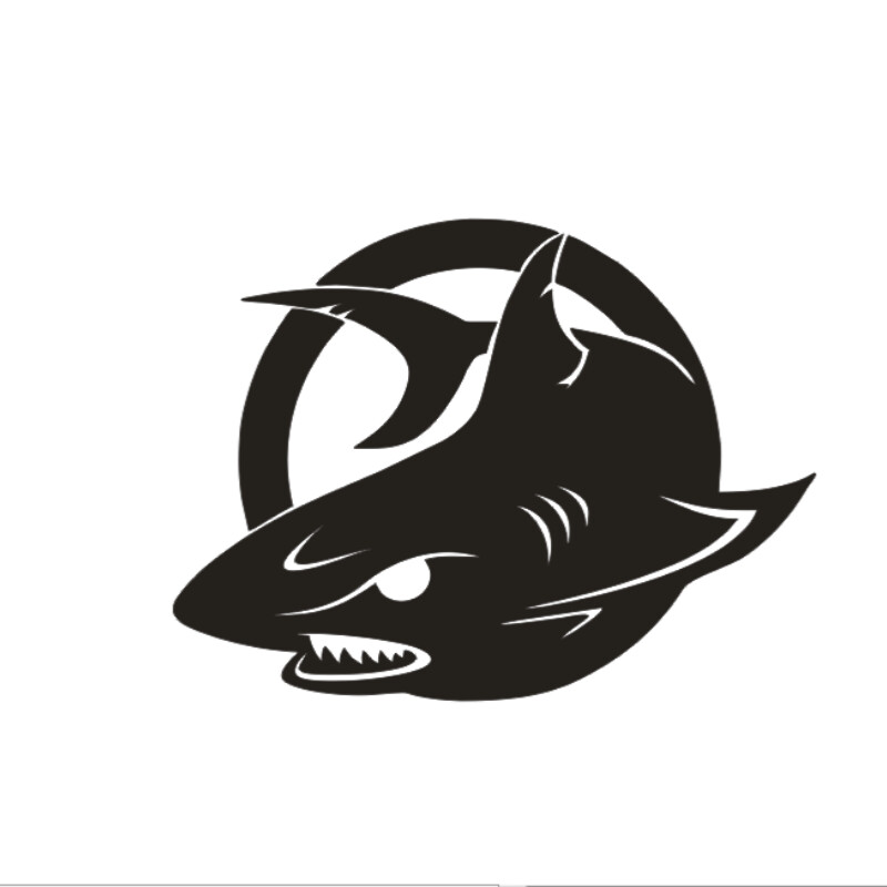 Autocolant pentru mașină SHARK Autocolant reflectorizant rezistent la apă Autocolante decorative pentru caroserie Protecție zgârieturi Motocicletă electrică modificată