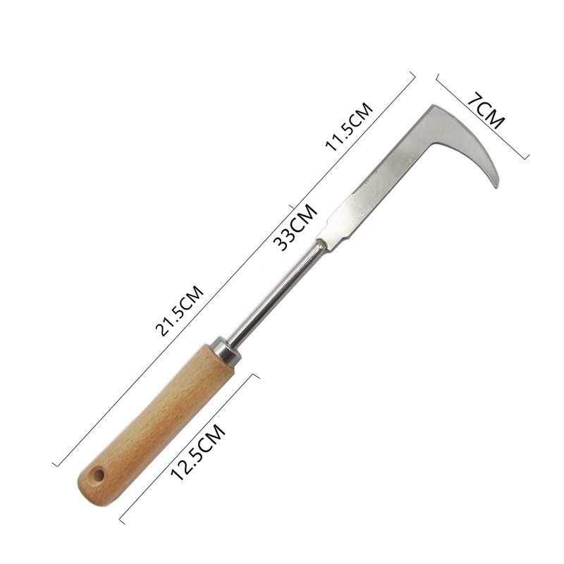 Mașină de tuns iarbă Seceră Mașină de plivit cu fisuri Instrument de plivit cu fisuri Mașină de plivit manuală Lopată de mână de grădină din oțel carbon de rezistență