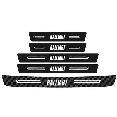 Autocolante din fibră de carbon pentru pragul ușii mașinii, bandă de protecție pentru Mitsubishi Ralliart 2024, prag auto, bandă murdară, anti zgârieturi