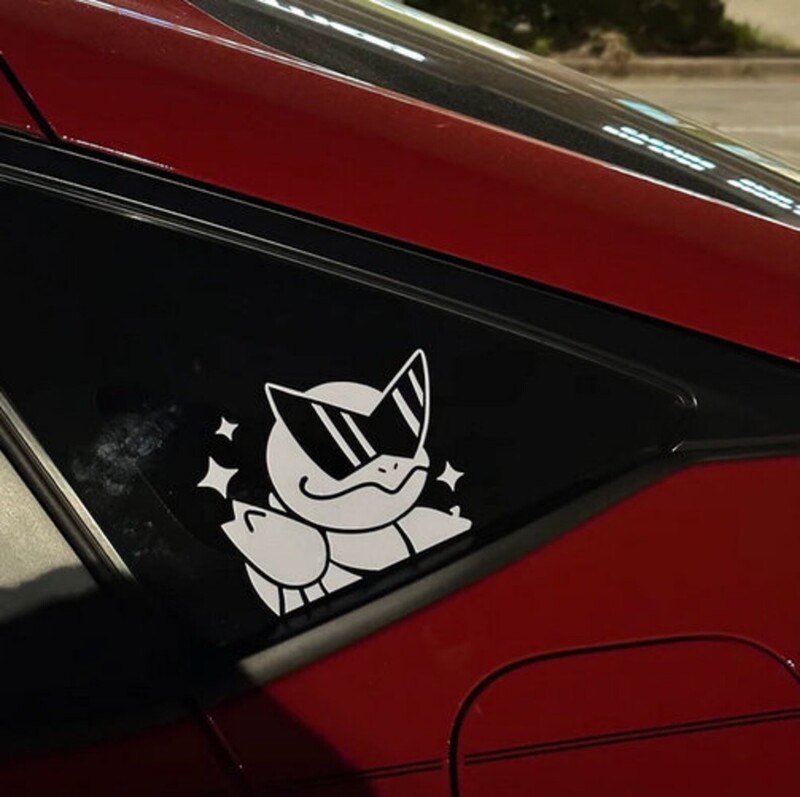 Aranyos anime autómatricák vágott vinil matricák autóablak lökhárító szélvédő autódíszekhez Audi BMW-hez