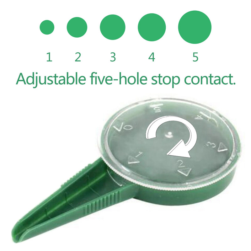 Seed Spreaders Hand Dial Garden Seeder Sower with Adjustable Hole Multi-function Portable Blackish Green για σπορά κηπουρικής