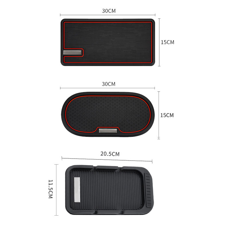 Covorașul anti-alunecare pentru tabloul de bord al mașinii Suport pentru ochelari de soare pentru telefon pentru Ford Mustang Kuga F-150 Raptor ST line Escape Flex Transit