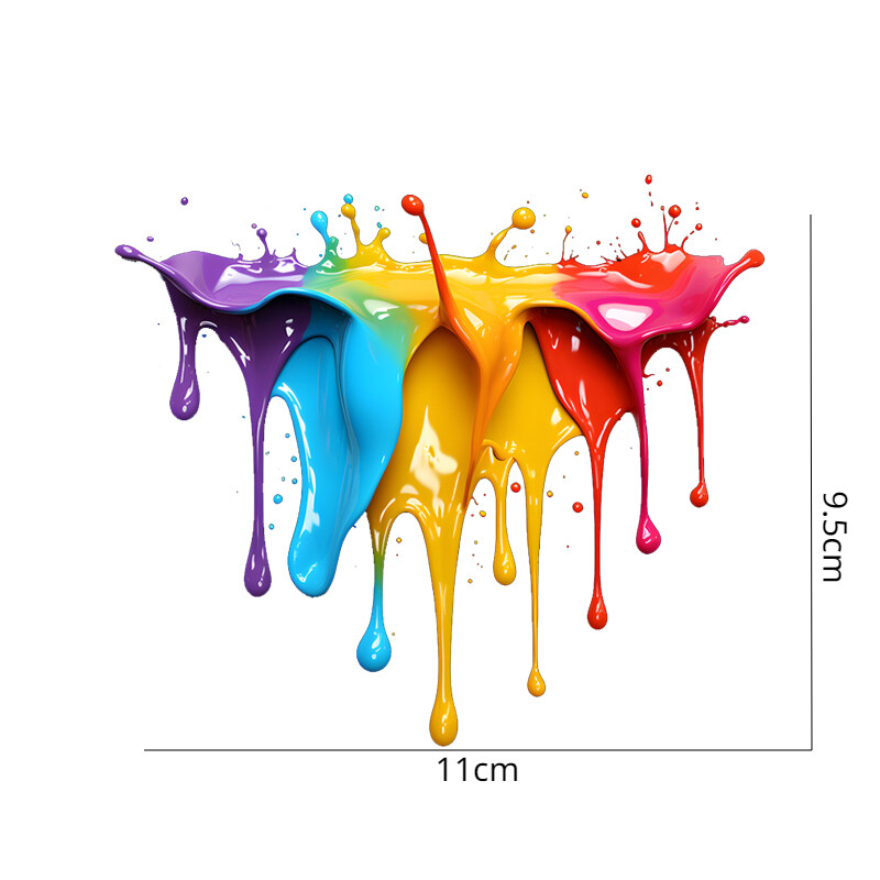 1 τμχ υγρό χρώμα Rainbow Αυτοκόλλητα αυτοκινήτου γρατσουνιές που καλύπτουν Χαλκομανίες βινυλίου Προφυλακτήρας παραθύρου Διακόσμηση αμαξώματος παρμπρίζ Αξεσουάρ αυτοκινήτου