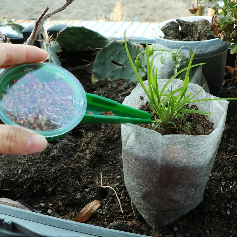 Mini vetőmag-adagoló kézi vetőmagszóró kézi vetőmag vetőgép 5 különböző beállítási kézi vetőgép 2 áttétellel