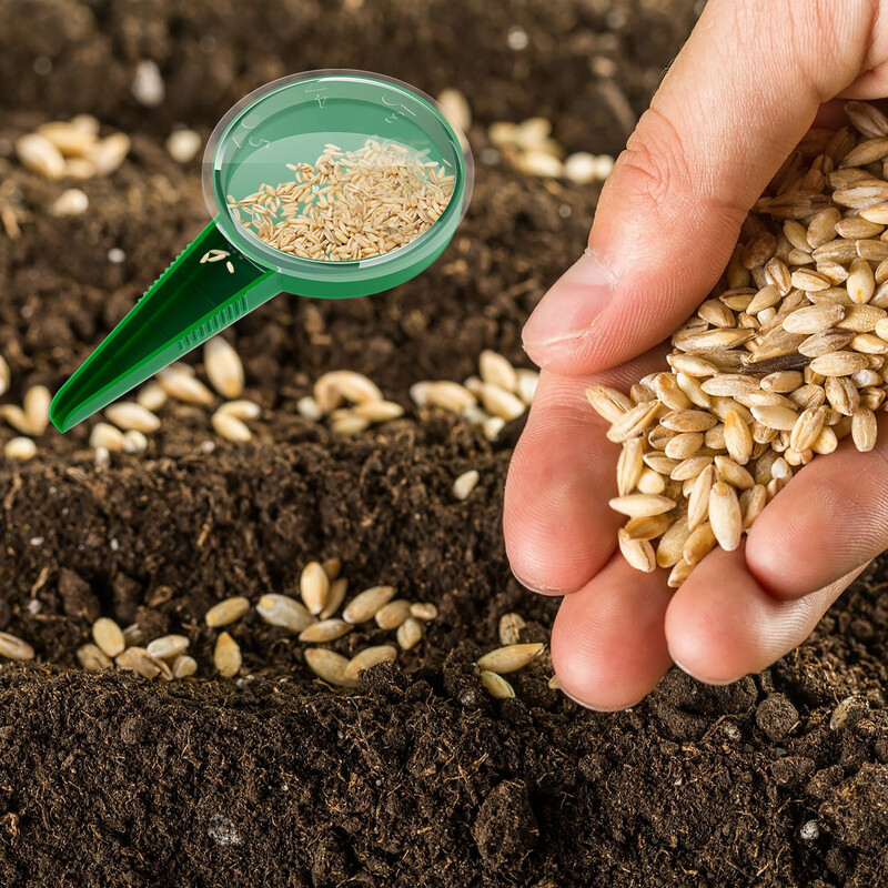 6 buc. Mini distribuitor de semințe de semănat Set de semănători manual pentru răsaduri de mână Dibber și Widger Set de instrumente de grădinărit Semănătoare de seringi