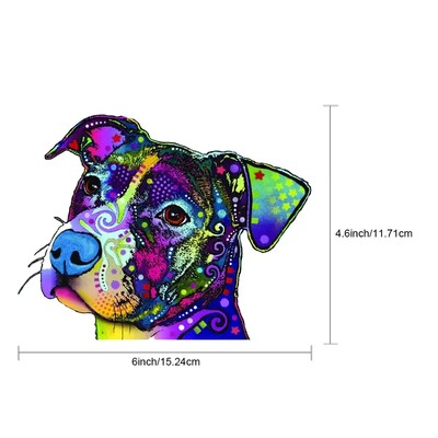 Samolepky na auto s motívom psa Pit Bull, vinylové nálepky na okná, nárazníky, notebooky, vodotesné doplnky do auta