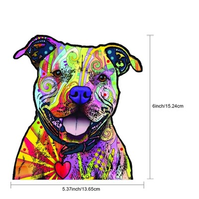 Samolepky na auto s motívom psa Pit Bull, vinylové nálepky na okná, nárazníky, notebooky, vodotesné doplnky do auta