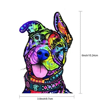 Samolepky na auto s motívom psa Pit Bull, vinylové nálepky na okná, nárazníky, notebooky, vodotesné doplnky do auta