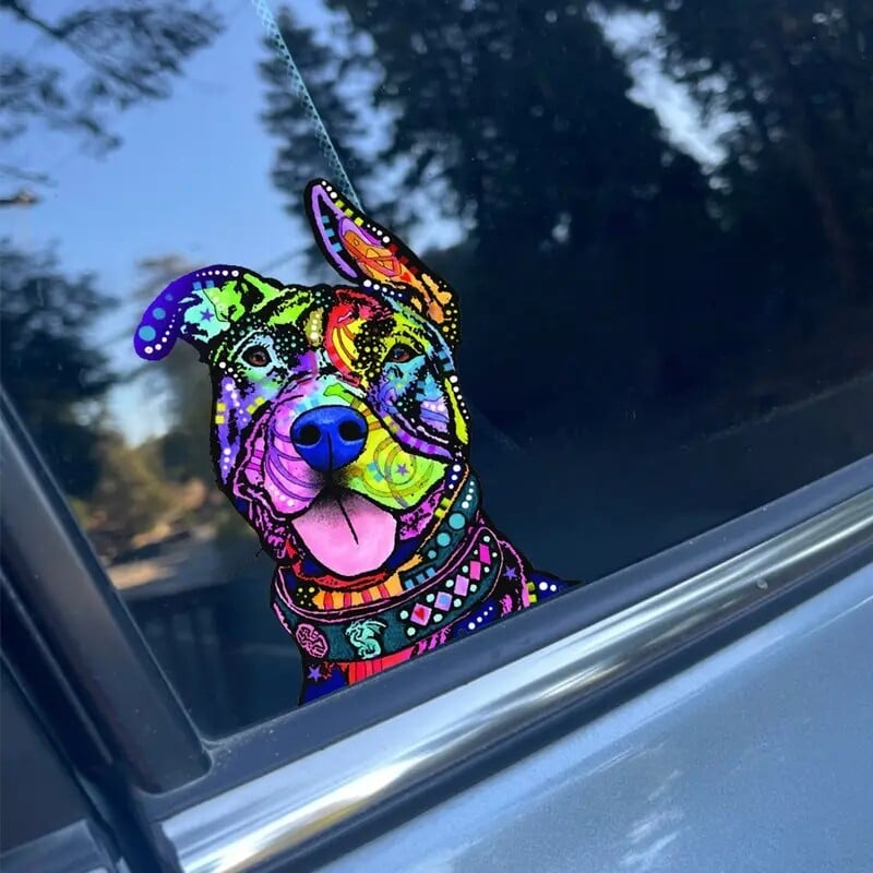 Samolepky na auto s motívom psa Pit Bull, vinylové nálepky na okná, nárazníky, notebooky, vodotesné doplnky do auta