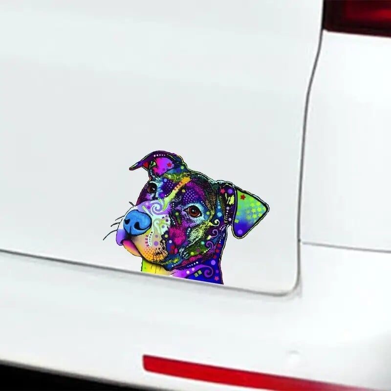 Samolepky na auto s motívom psa Pit Bull, vinylové nálepky na okná, nárazníky, notebooky, vodotesné doplnky do auta