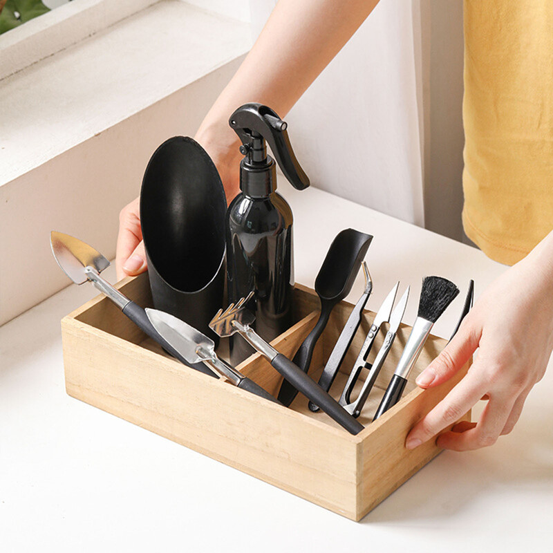 Mini kit de jardiniere de grădină Instrumente pentru plante suculente Set de instrumente de mână pentru grădină Instrument de răsad pentru transplant în miniatură pentru bonsai de interior