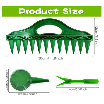 Мини сеялка Ръчна сеялка Малка сеялка Регулируема многофункционална градинарска сеялка Ръчна сеялка за цветя и растения
