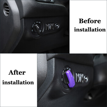 BAWA Headlight Switch Controls Decoration For Dodge Durango 2011+/for Dodg Challenger 2015+/ for Dodge Charger 2010+ Accessories