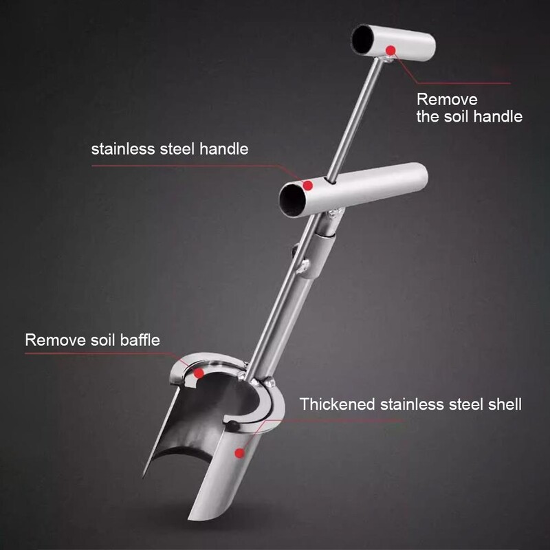 Növény és gyümölcsfa palánta átültető ültető eszköz Talajmintavevő Kézi kerti hordó transzplantátor Ásó kapák Palánták