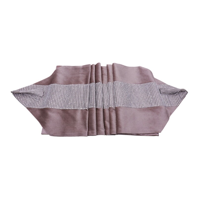 1 vnt. Šiuolaikinės mados stalo bėgiai Aukštos kokybės flaneliniai deimantiniai bėgikai, skirti vestuvių vakarėliui, banketui, nauji namų dekoravimo reikmenys