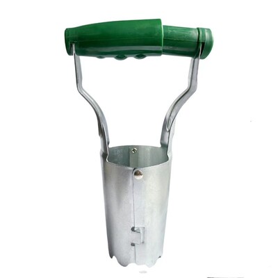 Πυκνωμένο ανοξείδωτο ατσάλι Μεταμοσχευτή σπορόφυτου Σκάβοντας τρύπα σπορά Εργαλείο σπορόφυτου κήπου Φύτευση φυτευτή κυλίνδρων λαχανικών