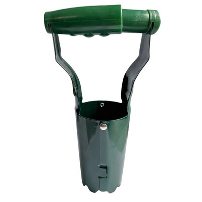 Πυκνωμένο ανοξείδωτο ατσάλι Μεταμοσχευτή σπορόφυτου Σκάβοντας τρύπα σπορά Εργαλείο σπορόφυτου κήπου Φύτευση φυτευτή κυλίνδρων λαχανικών