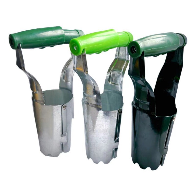 Πυκνωμένο ανοξείδωτο ατσάλι Μεταμοσχευτή σπορόφυτου Σκάβοντας τρύπα σπορά Εργαλείο σπορόφυτου κήπου Φύτευση φυτευτή κυλίνδρων λαχανικών