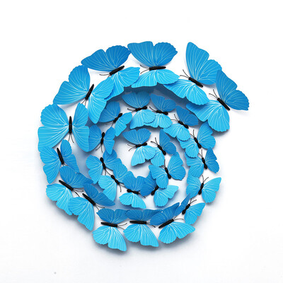 12 τμχ 3D αυτοκόλλητα τοίχου πεταλούδα Αυτοκόλλητη ταπετσαρία PVC Αυτοκόλλητη ταπετσαρία πολύχρωμη πεταλούδα Αυτοκόλλητο τοίχου Παράθυρο σαλονιού Διακοσμητικό σπιτιού