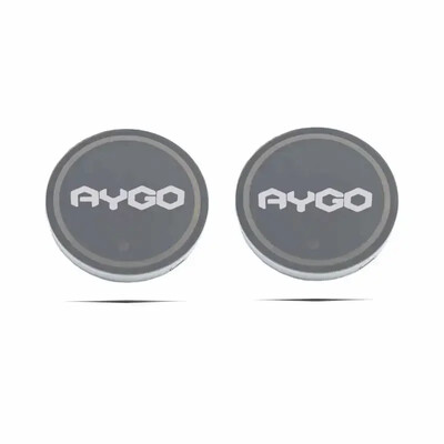 Car Styling 7 Χρώματα LED Drinks Βάση Ποτών Water Coaster Cup Έμβλημα για το σήμα AYGO Intelligent Light USB Charging