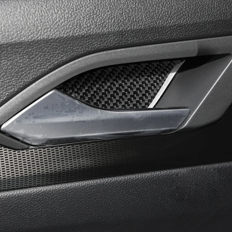 Pre Volkswagen VW Tiguan 2017-2021, uhlíkové vlákno, vnútorné dvere, dekoratívne nálepky, úprava interiéru auta, príslušenstvo