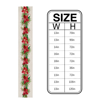 Χριστουγεννιάτικα Poinsettia Flower Lenn Table Runners Διακόσμηση τραπεζιού Επαναχρησιμοποιήσιμα αγροτικά σπίτια Τραπεζαρία δρομείς Χριστουγεννιάτικα στολίδια 2025