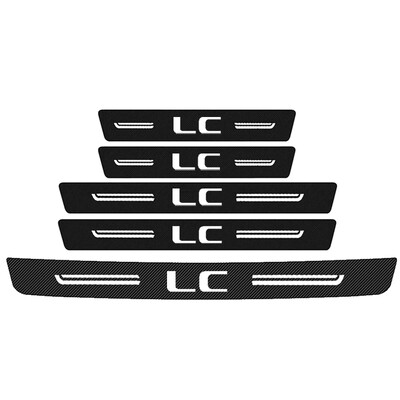 Anglies pluošto automobilio durelių slenksčio šveitimo plokštelė, skirta Lexus LC logotipui Auto bagažinės apsaugos Apsauginė apdaila Nuo įbrėžimų durelių skydelio priedai