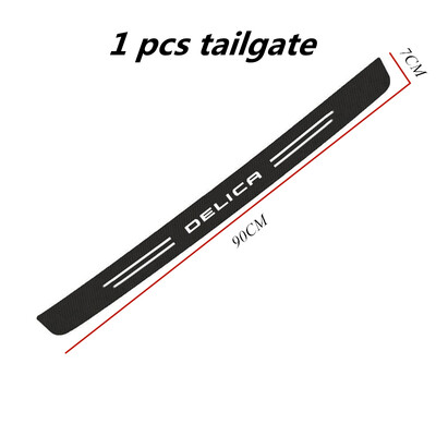 Αυτοκόλλητο αυτοκινήτου από ανθρακονήματα Προστατευτική ταινία κατωφλίου πόρτας για αξεσουάρ Mitsubishi Delica D5 L400