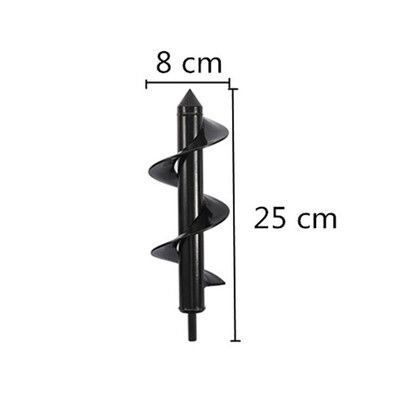 6 veidi Zemes urbis Spirālveida urbis Spirālveida zemes urbis Augs Puķu stādi Stādīšanas bedrīšu rakšanas rīks kultivēšanas stādītājs