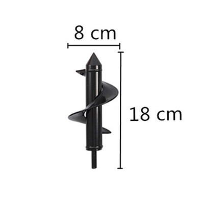 6 veidi Zemes urbis Spirālveida urbis Spirālveida zemes urbis Augs Puķu stādi Stādīšanas bedrīšu rakšanas rīks kultivēšanas stādītājs