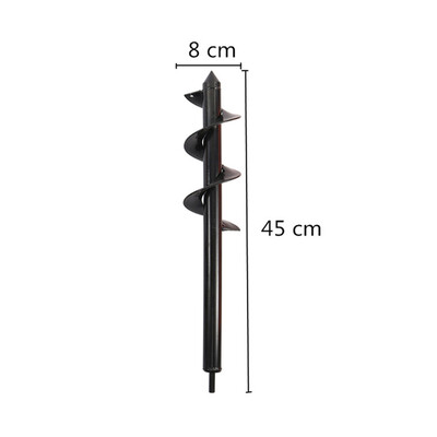 6 veidi Zemes urbis Spirālveida urbis Spirālveida zemes urbis Augs Puķu stādi Stādīšanas bedrīšu rakšanas rīks kultivēšanas stādītājs