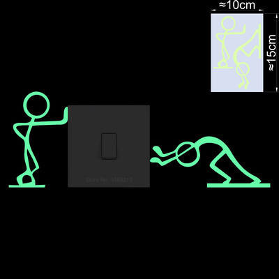 Διακόσμηση σπιτιού Αυτοκόλλητο τοίχου Glow in the Dark Αυτοκόλλητα Διακόπτης Παιδικό Δωμάτιο Διακόσμηση Παιδικού Υπνοδωματίου Φωτεινό Αυτοκόλλητο Καρτούν Αυτοκόλλητο