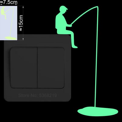 Διακόσμηση σπιτιού Αυτοκόλλητο τοίχου Glow in the Dark Αυτοκόλλητα Διακόπτης Παιδικό Δωμάτιο Διακόσμηση Παιδικού Υπνοδωματίου Φωτεινό Αυτοκόλλητο Καρτούν Αυτοκόλλητο