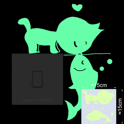 Διακόσμηση σπιτιού Αυτοκόλλητο τοίχου Glow in the Dark Αυτοκόλλητα Διακόπτης Παιδικό Δωμάτιο Διακόσμηση Παιδικού Υπνοδωματίου Φωτεινό Αυτοκόλλητο Καρτούν Αυτοκόλλητο