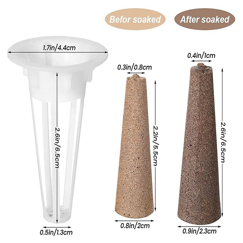 50 vnt sodinimo krepšelio auginimo kempinės Sodinimo kempinių blokai Aerogarden augalų mašinai bedirmės sodinukams biochar medvilnė