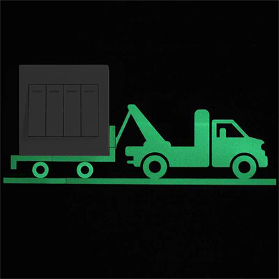 Csillagok matrica matrica matrica világít a sötétben világító dekoráció Rajzfilm Hold Tündér gyerekszoba Fénycső kapcsoló matrica lakberendezés