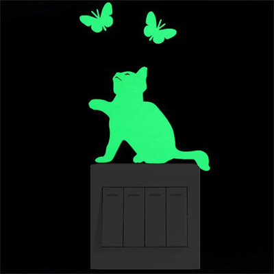 Csillagok matrica matrica matrica világít a sötétben világító dekoráció Rajzfilm Hold Tündér gyerekszoba Fénycső kapcsoló matrica lakberendezés