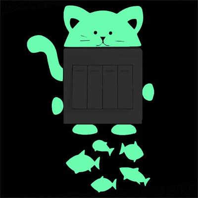 Csillagok matrica matrica matrica világít a sötétben világító dekoráció Rajzfilm Hold Tündér gyerekszoba Fénycső kapcsoló matrica lakberendezés