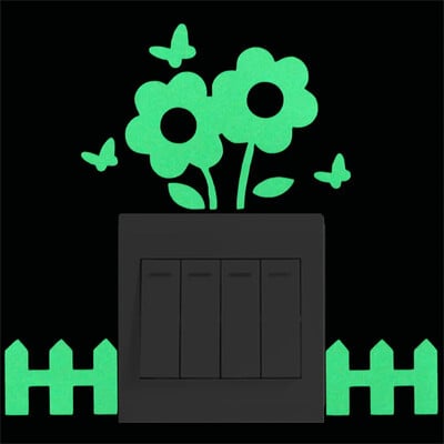 Csillagok matrica matrica matrica világít a sötétben világító dekoráció Rajzfilm Hold Tündér gyerekszoba Fénycső kapcsoló matrica lakberendezés