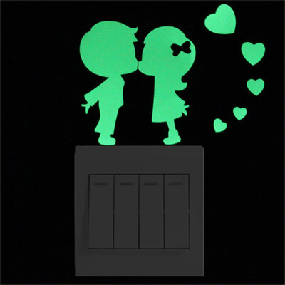 Csillagok matrica matrica matrica világít a sötétben világító dekoráció Rajzfilm Hold Tündér gyerekszoba Fénycső kapcsoló matrica lakberendezés