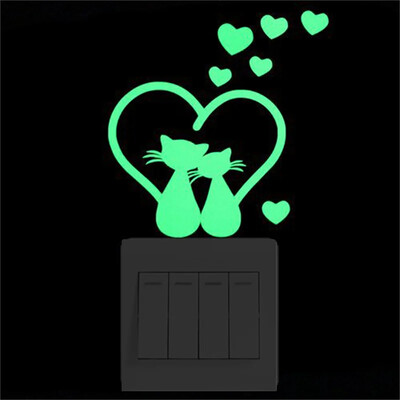 Csillagok matrica matrica matrica világít a sötétben világító dekoráció Rajzfilm Hold Tündér gyerekszoba Fénycső kapcsoló matrica lakberendezés