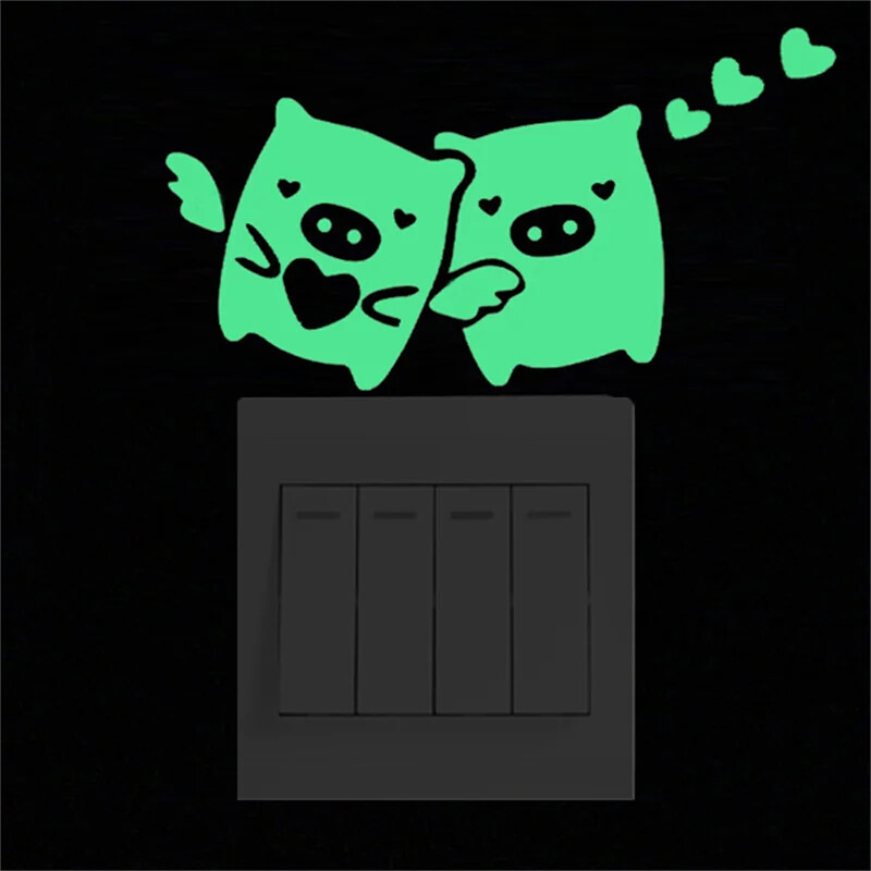 Csillagok matrica matrica matrica világít a sötétben világító dekoráció Rajzfilm Hold Tündér gyerekszoba Fénycső kapcsoló matrica lakberendezés