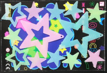 Φωτεινό καρτούν πεταλούδα αστέρια Αυτοκόλλητα τοίχου για παιδικό δωμάτιο Διακόσμηση υπνοδωματίου Λάμπει στο σκοτάδι Χαλκομανίες τοίχου Νυχτοδιαφανή αυτοκόλλητα