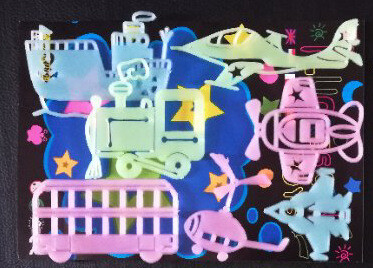 Φωτεινό καρτούν πεταλούδα αστέρια Αυτοκόλλητα τοίχου για παιδικό δωμάτιο Διακόσμηση υπνοδωματίου Λάμπει στο σκοτάδι Χαλκομανίες τοίχου Νυχτοδιαφανή αυτοκόλλητα